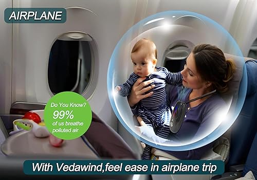 Miniatura 6 de Purificador de aire portátil  ionizador personal portátil para collar de filtro de aire, compacto y recargable, ideal para viajes, oficina y uso al