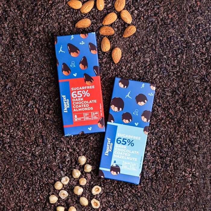 Buy Ambriona Chocolate Coated Almonds & Hazelnut with Sugar Free & Keto