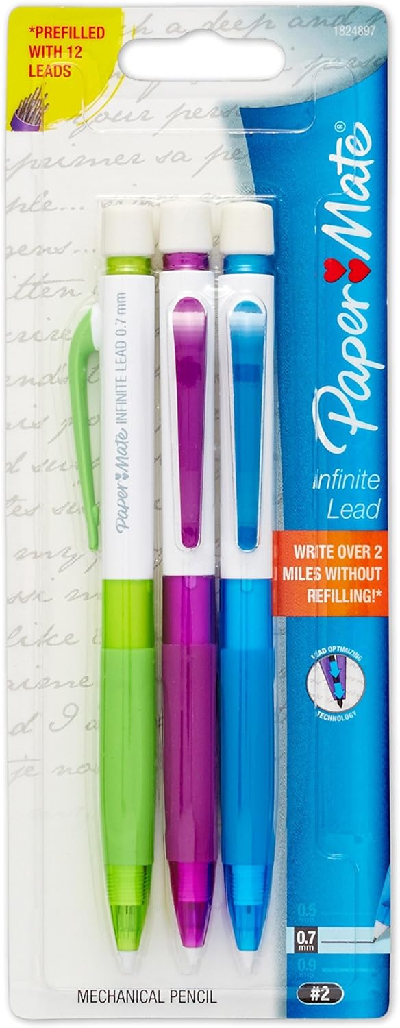 Papermate Assorted Mechanical Pencils Pack Of 3 Amazon.co.uk