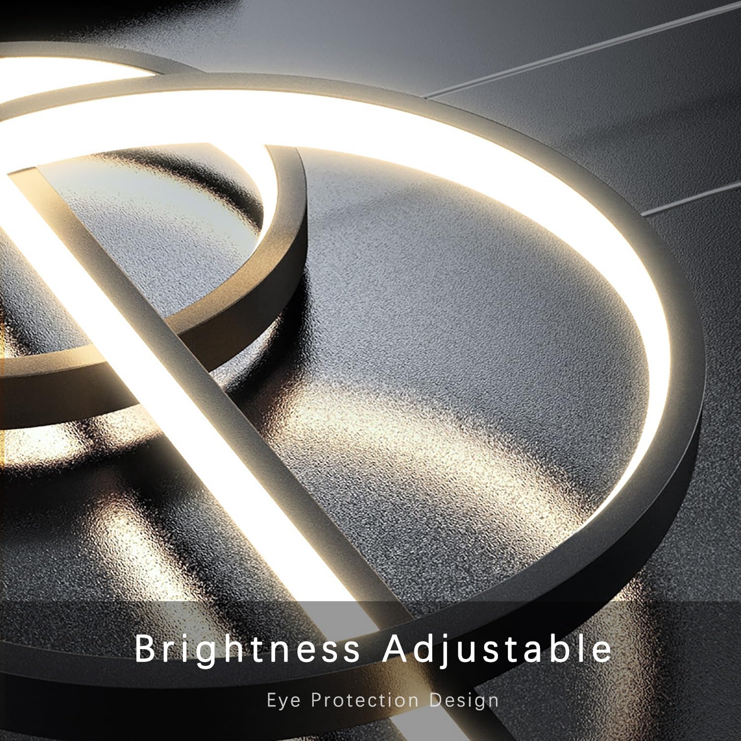LED Pendelleuchte Esstisch, 49W Dimmbar Hängelampe mit Fernbedienung, Sternenhimmel Unabhängig Steuerbare Hängeleuchte, 120cm Höhenverstellbar Pendellampe, Für Esszimmer, Küche, Schwarz, 100cm