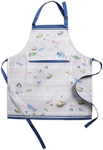 Miniatura 78 de Maison d' Hermine Delantal 100% de algodón para mujeres con bolsillo de cocina delantal de chef para hombres Cocinar Jardinería Servidor Camarera 19