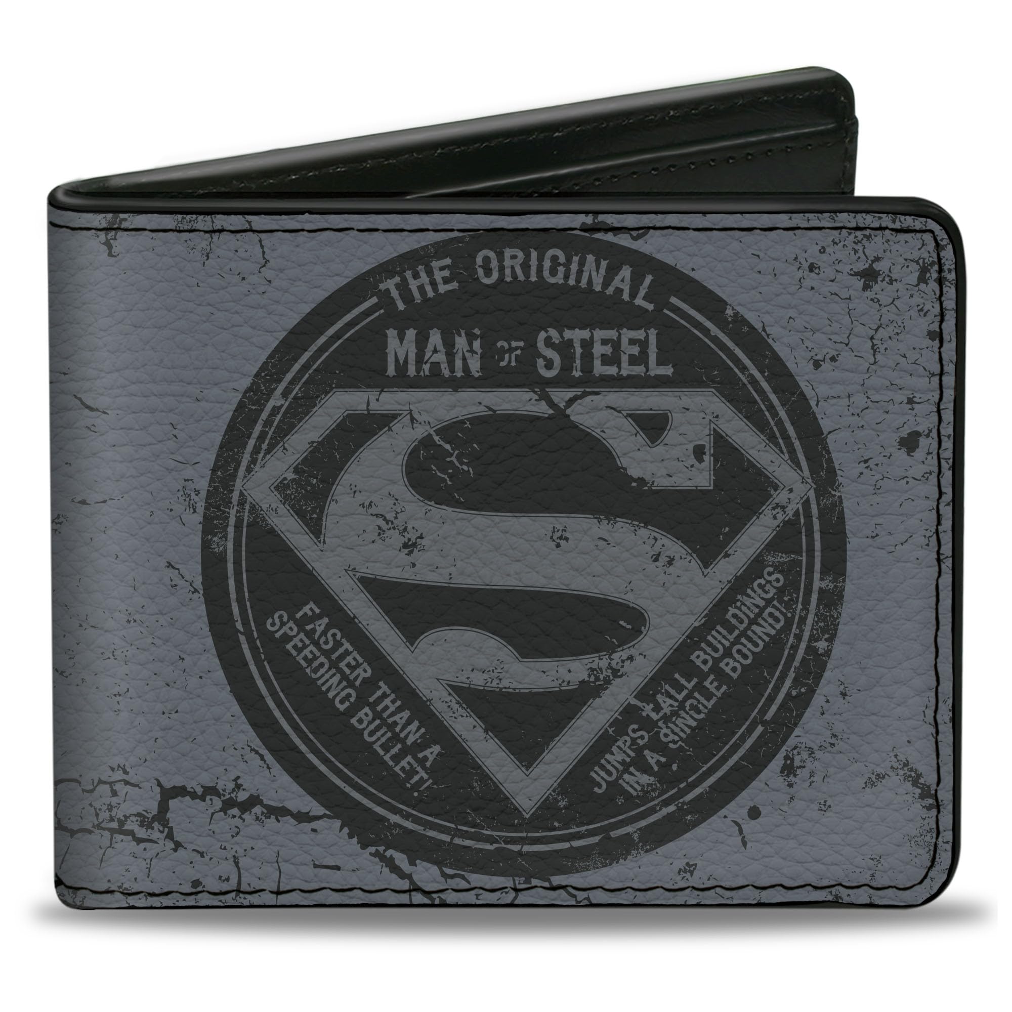 Men's Standard Bifold Wallet Superman, 4.0" x 3.5"