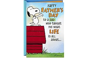 Hallmark Fathers Day Card Featuring Peanuts (Life is All About)
