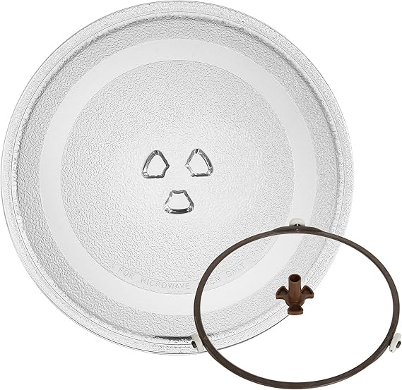 LISHINE 9.6In/24.5cm Microwave Glass Plate Microwave Glass