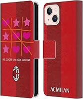 Vista 191 de Head Case Designs Funda de piel con licencia oficial de AC Milan Dream Big Children compatible con Apple iPhone 13 Mini