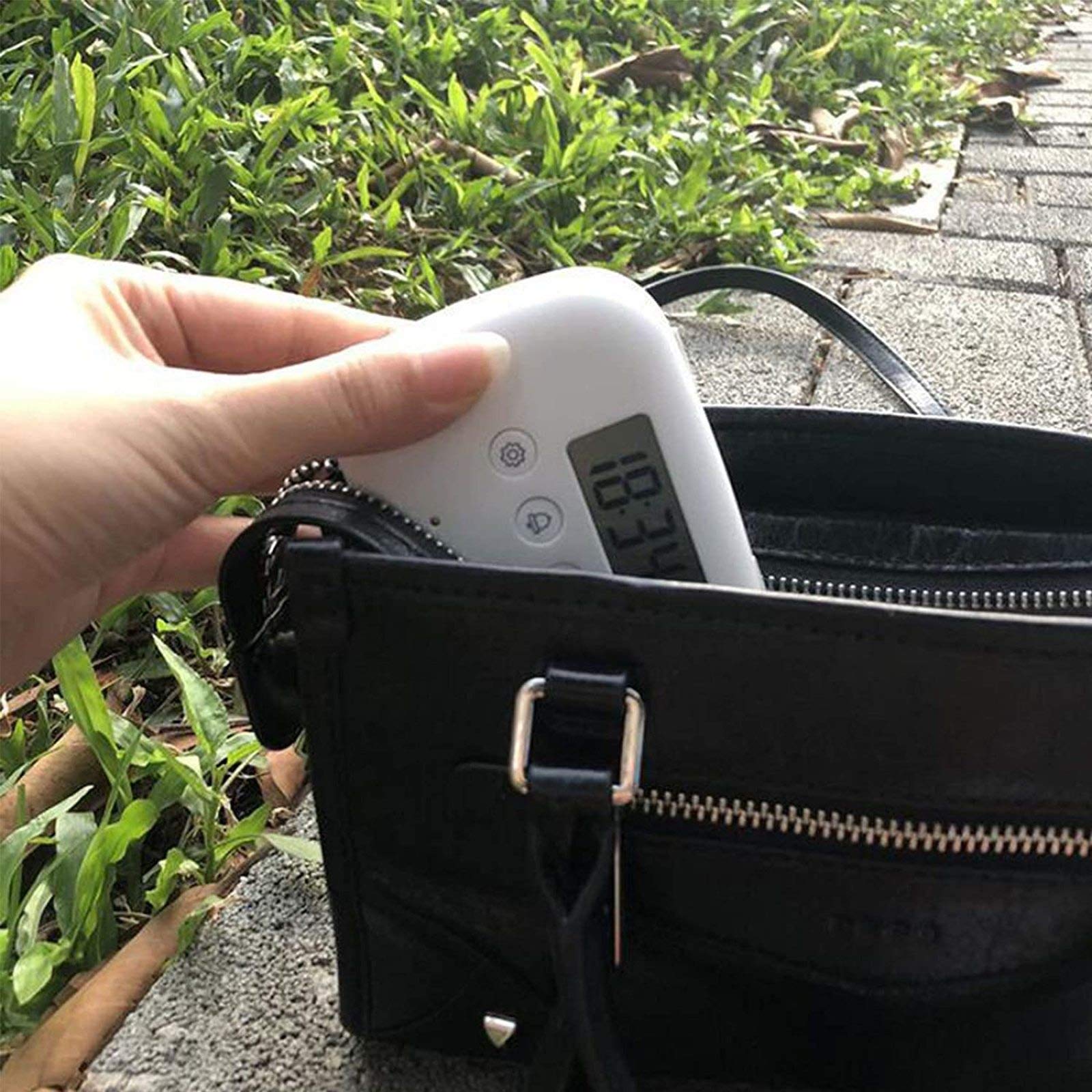 Organizer na tabletki, 6-komorowy inteligentny szczelny alarm elektroniczny, małe pudełko na tabletki na witaminy, olej z wątroby dorsza, suplementy, leki, białe