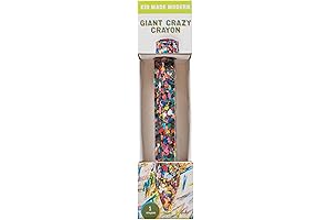 Kid Made Modern Art Supplies Giant Crazy Crayon (64 Colors), The Original All-In-One Crayon