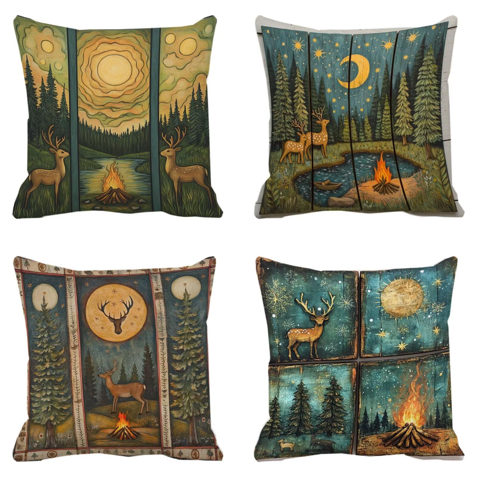 Coussin canapé extérieur 35x35 imperméable style lin rétro animal de jardin