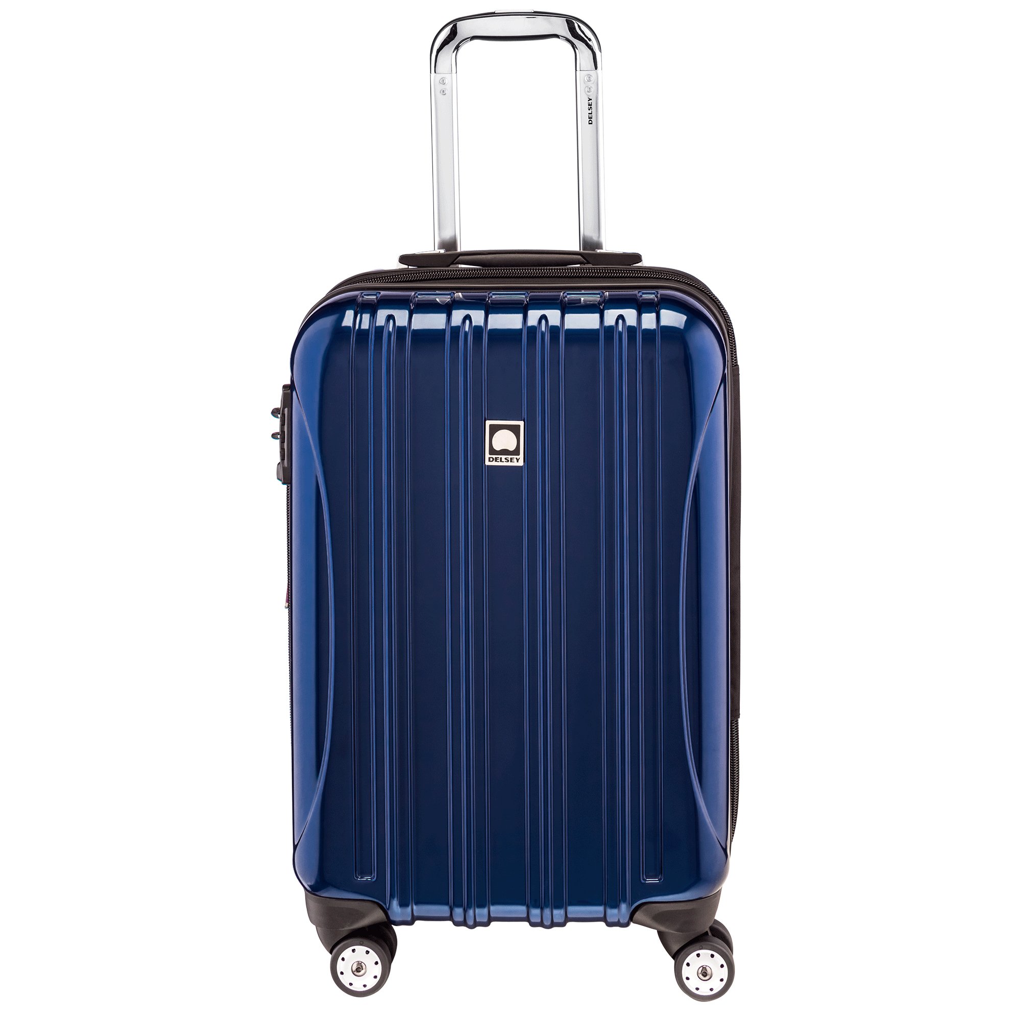 DELSEY Paris Helium Aero Hardside Expandable Luggage with Spinner Wheels, Blue Cobalt, Carry-On 21 Inch