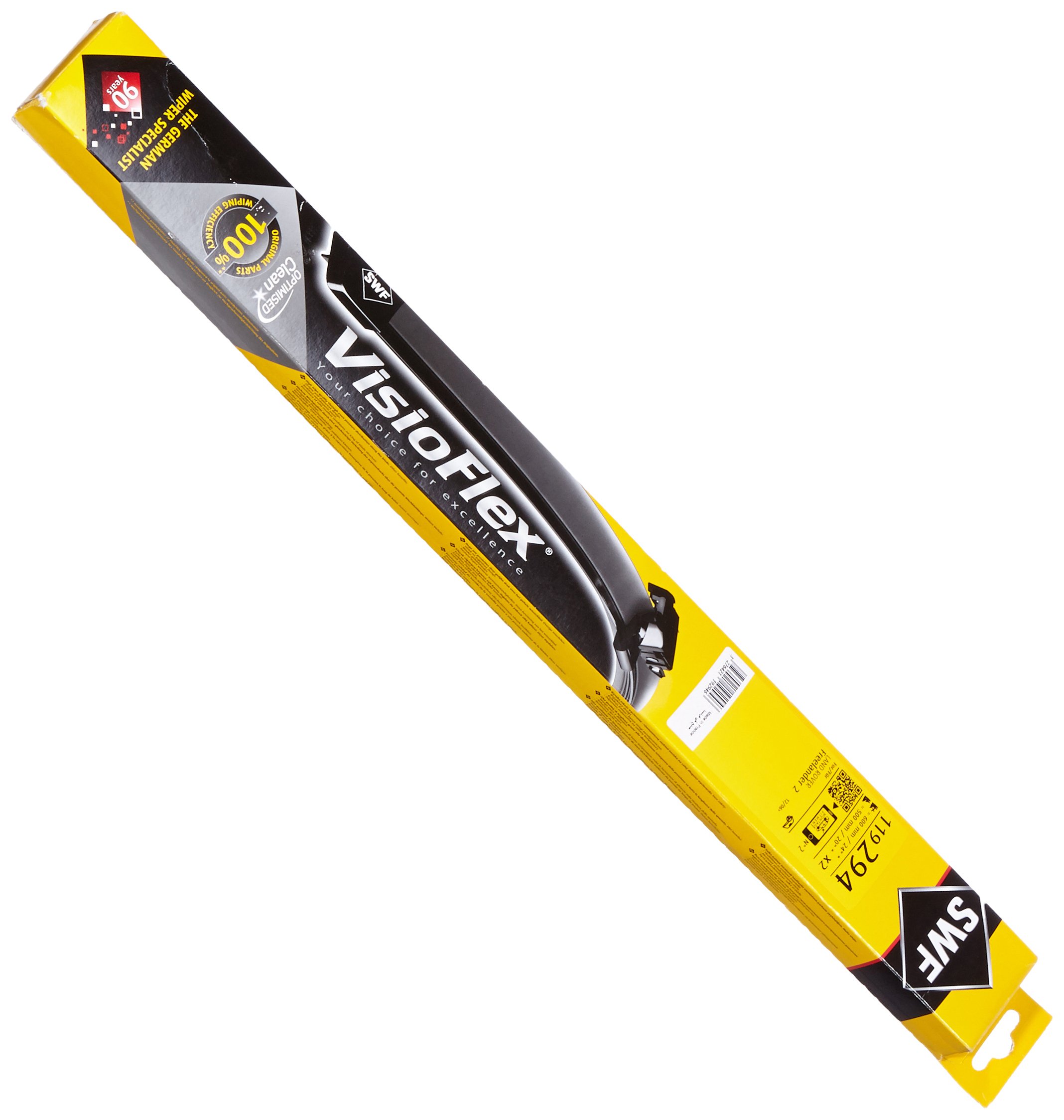 SWF Tergicristalli Pezzo Spazzole Tergicristallo con spoiler Anteriore | Tipo: Spazzole flat blade con adattatore premontato | Lunghezza 1: 600mm | Lunghezza 2: 500mm 119294 Compatibilità con FORD