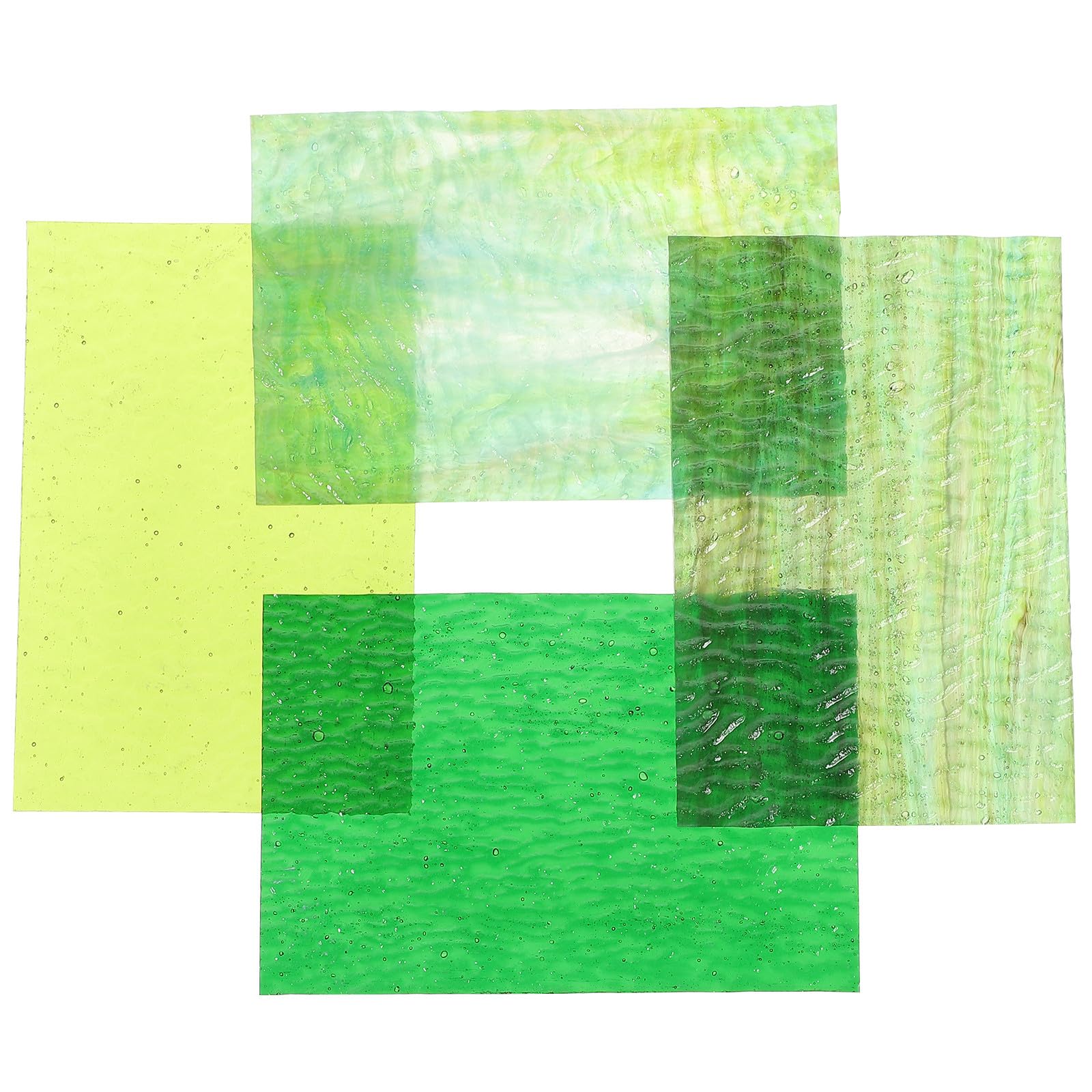 Materiales para Mosaico de Vidrio, 4 Piezas, Láminas Decorativas