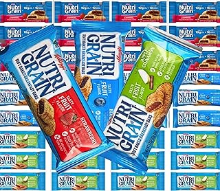NuriGrain Breakfast Bars Variety Pack – 72 Count, 1.3 oz Individually Wrapped Snack Bars with Assorted Fruit Flavors, Whole Grain Soft-Baked Snack for On-the-Go, School, Office, or Home (Custom bundled by MOOCH