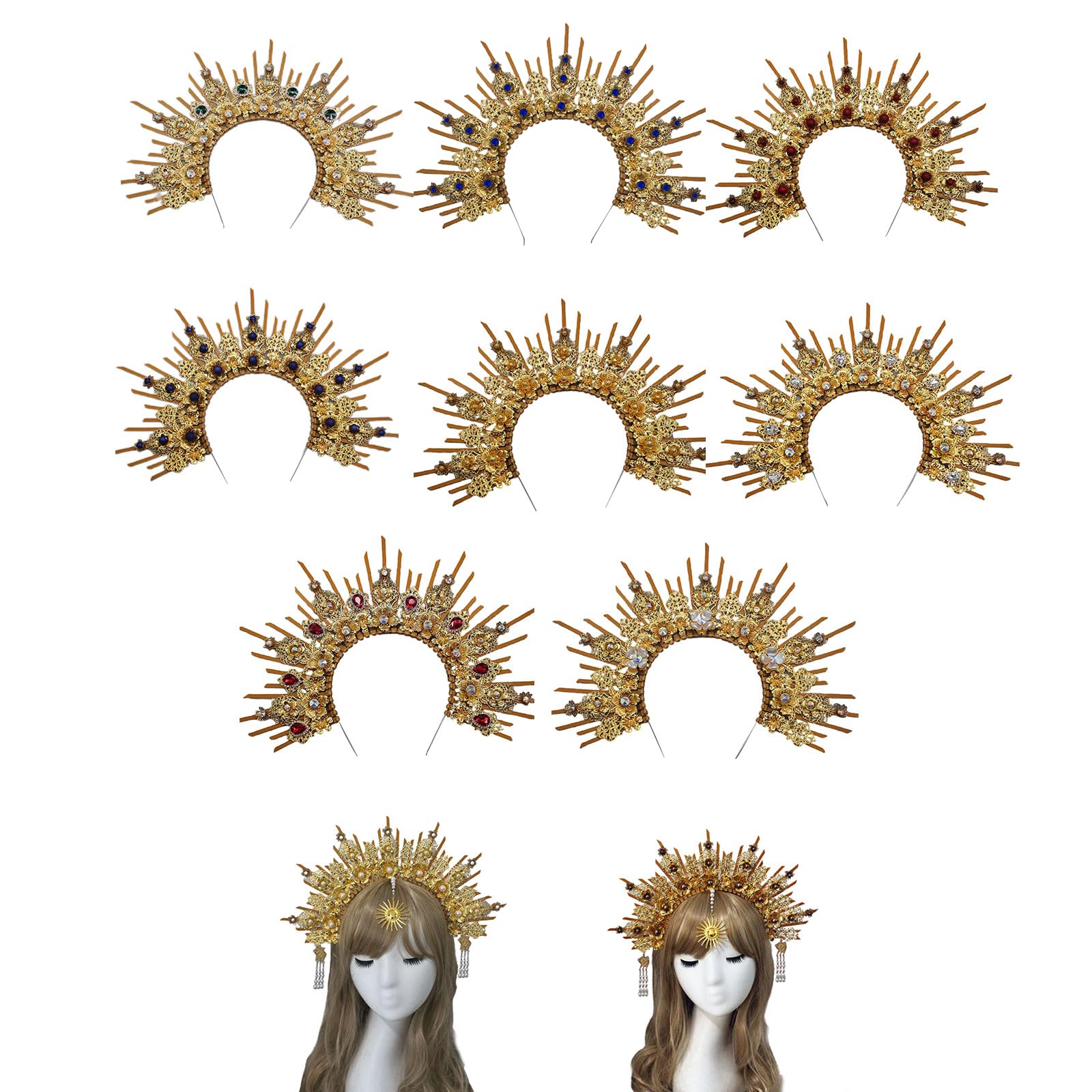 Fentency Cosplay Shape Headband Materials Festival Hair Hoop Shows Headpiece New Year Costume Unisex