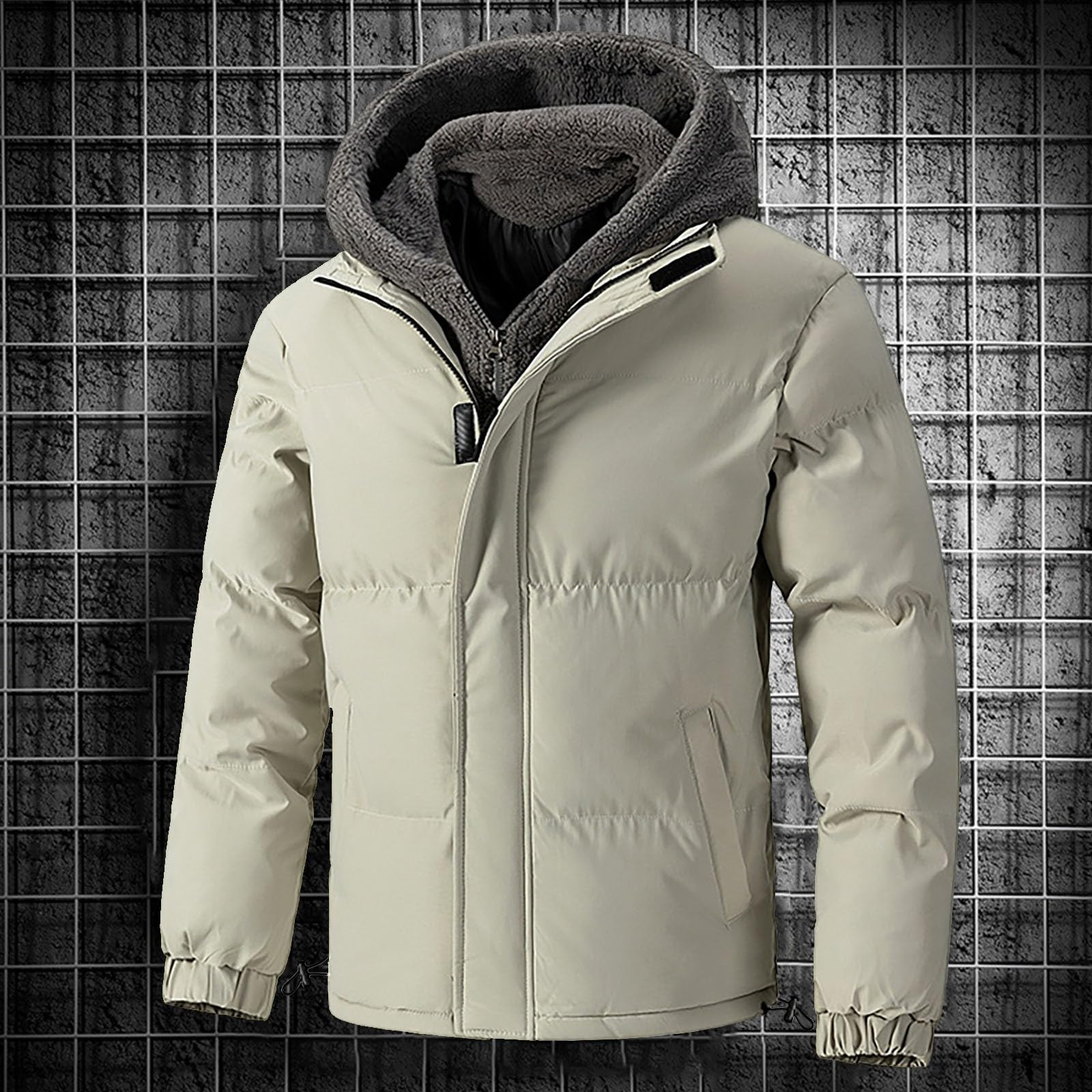 Giubbotto Invernale Uomo, Piumini Uomo Invernali Giacca Con Cappuccio Antivento Invernale Parka Da Lavoro Imbottita Cappotto Da Esterno Trapuntato Giubbotto Da Trekking In Cotone Giacca Softshell Uomo
