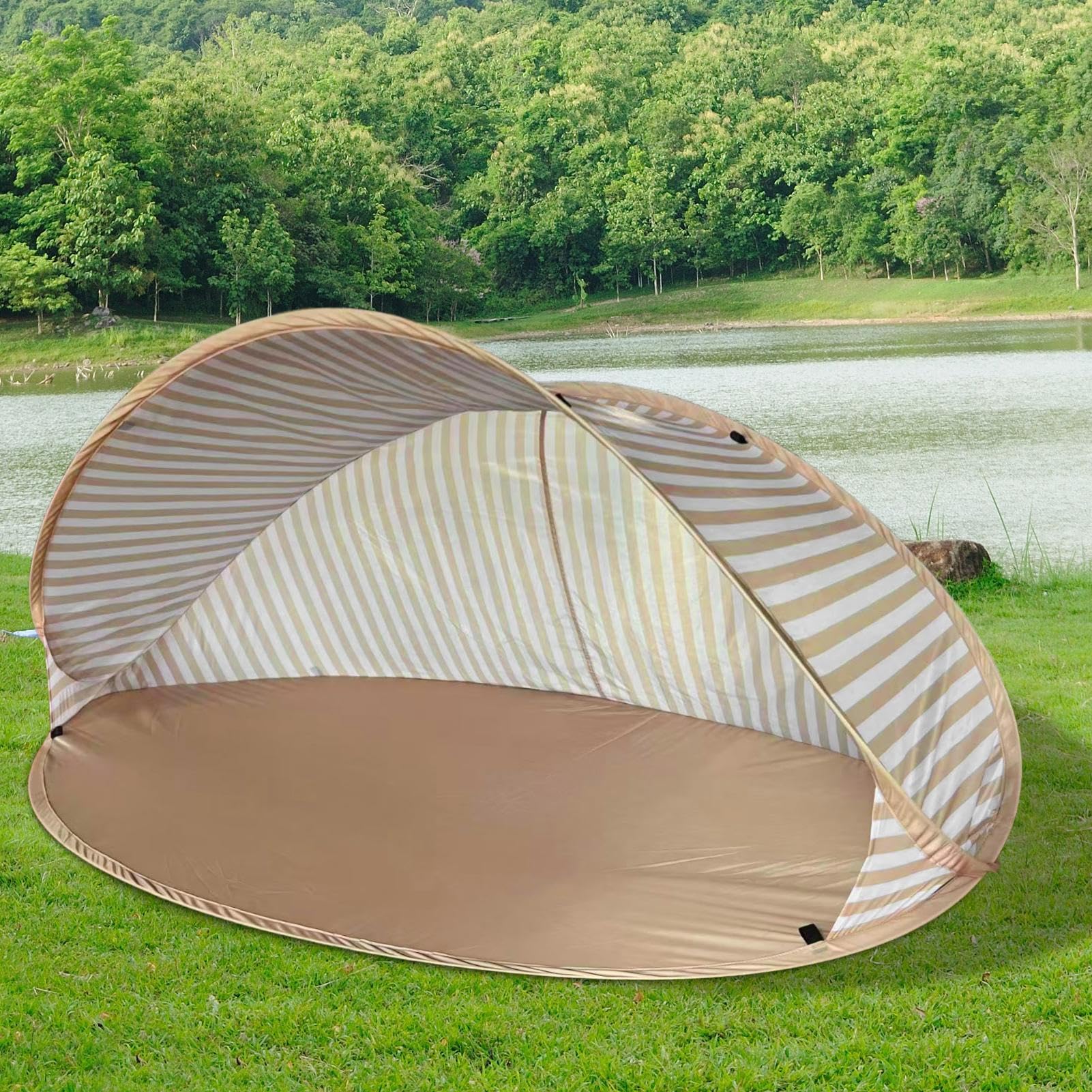 Tenda Da Spiaggia Tenda Portatile Protezione Anti-UV | Rifugio da spiaggia ideale per uso esterno, spiaggia, campeggio, giardino, estate, escursionismo, zaino e zaino