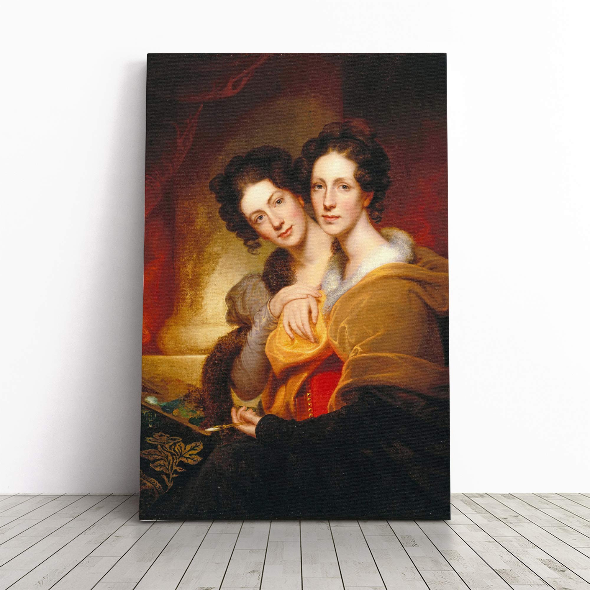 Rembrandt The Sisters Canvas Print | Gallery Wrapped 30mm Frame Wall Art | 30x20 inches | Ready to Hang | Modern Picture | Living Room Bedroom Lounge Office
