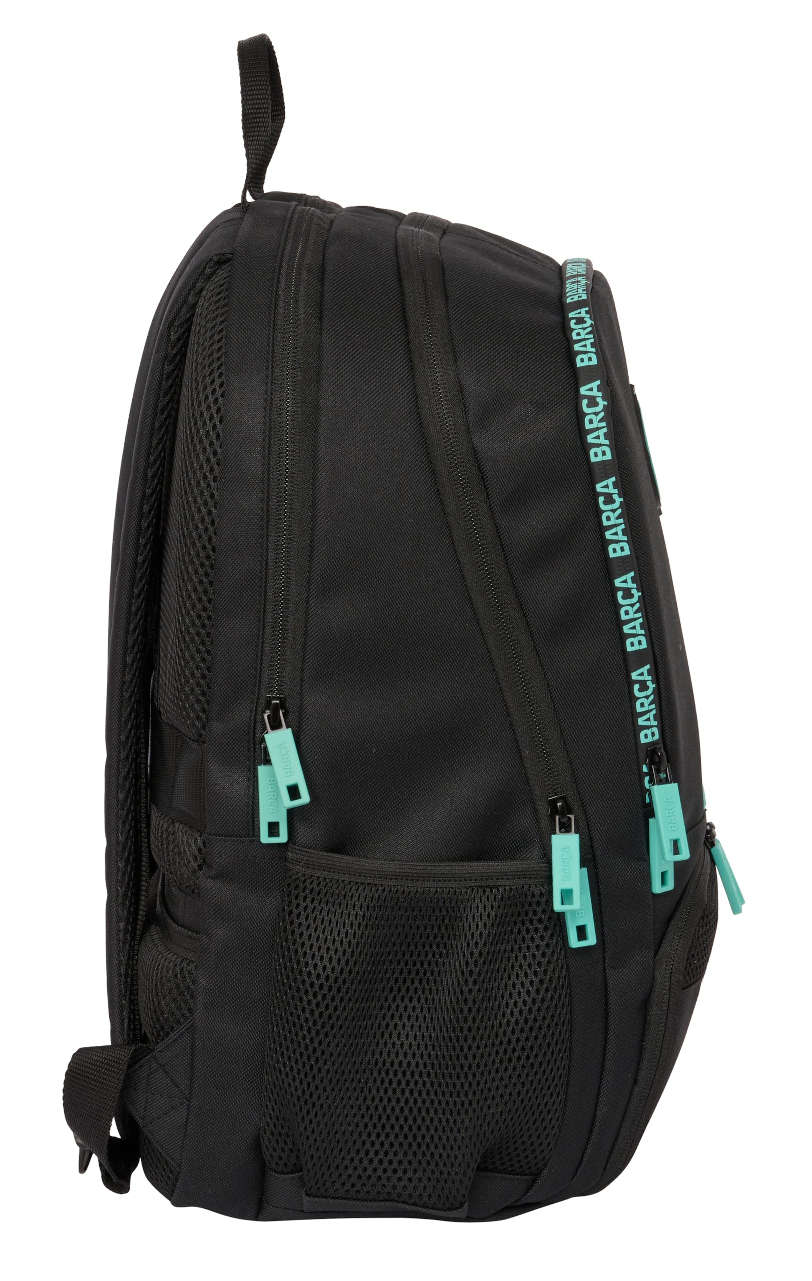 SAFTA F.C. Barcelona 3ª EQUIPACIÓN - Mochila para Pádel, Mochila de Deporte, Ideal para Diferentes Edades, Cómoda y Versátil, Calidad y Resistencia, 30x17x42 cm, Color Negro