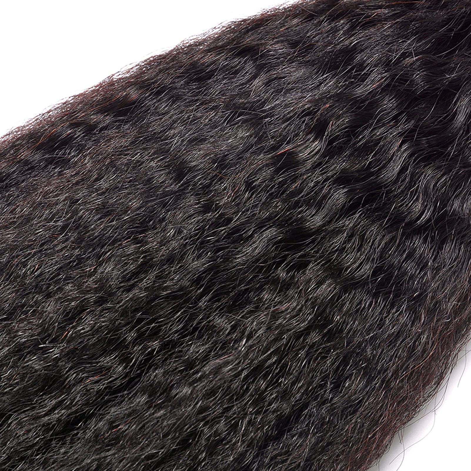 Capelli vergini peruviani crespi capelli umani lisci fasci di capelli tessere 100% estensioni dei capelli umani 8 10 12 pollici colore naturale
