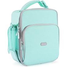 Kids Lunch Box with 8MM Insulated sponge & Multi-pocket & Water Bottle Holder, Keep Food Warm Cold School Lunch Bag for Kids Teen Girls Boys,Lunch Tote Bag for Children,Light Blue New