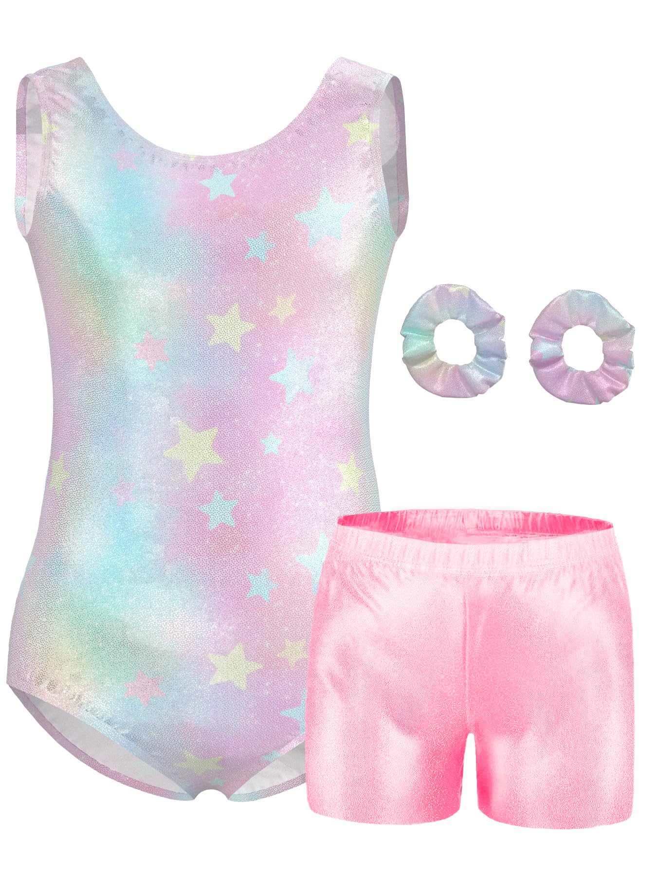 Mulnall Mädchen Gymnastik Leotard Athletik Biketard Unitard Tumbling Aktivkleidung für Kinder