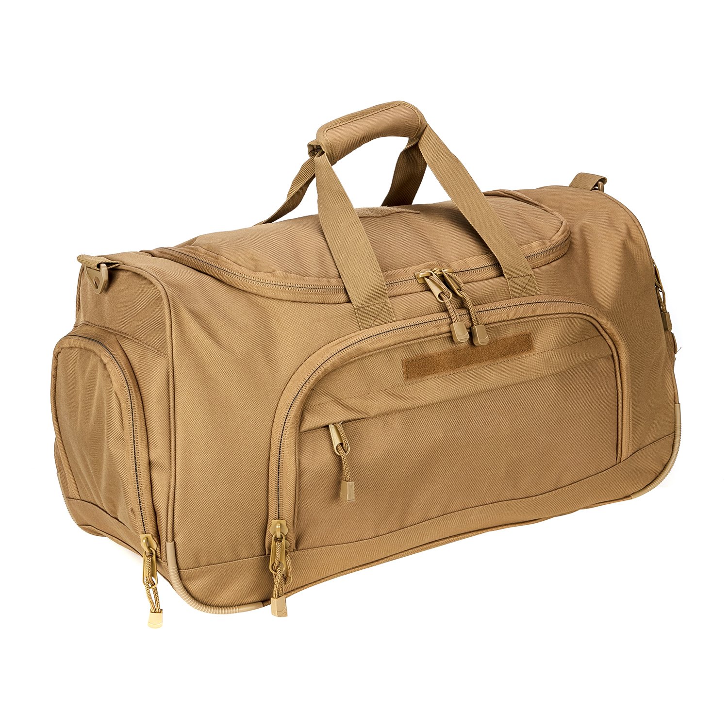 ZSearARMY Gym Duffel Bag for Men Sports Duffel Bag with Shoe Compartment (TAN-Model B)