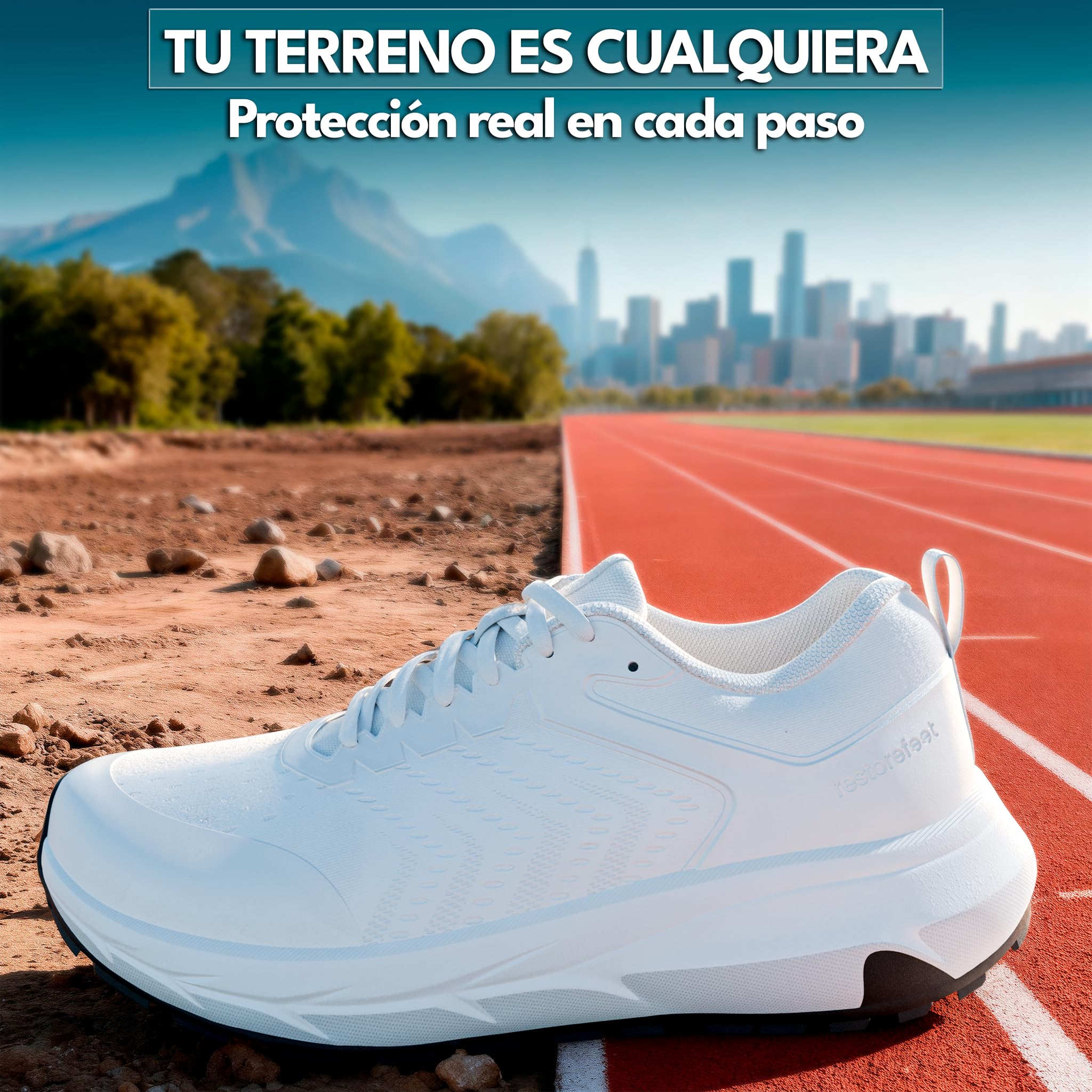 RestoreFeet Zapatillas Hombre y Mujer | Calzado Respetuoso Anatómico de Transición | Zapatillas Cómodas para Deporte y Uso Diario