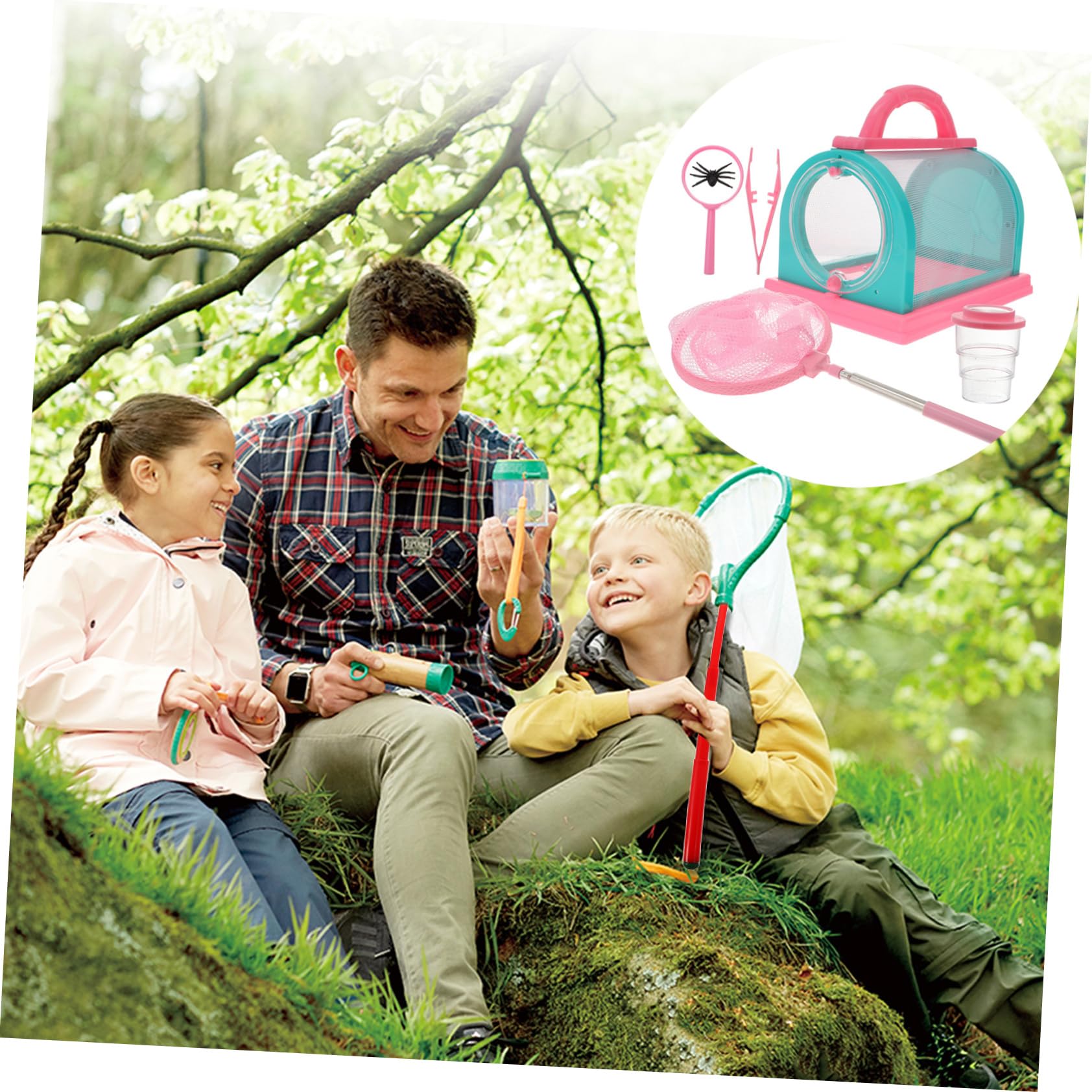 Kit de Captura de Exploración Infantil Rosa 5 Piezas