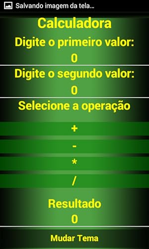 Calculadora Simples - Tema Dark e Tema Brasileiro