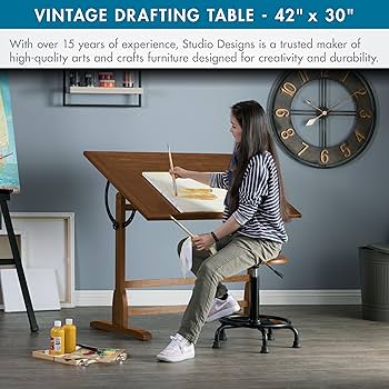 ビンテージ　ペイントデスク Amazon.com: Studio Designs Vintage Drafting Table - Antique