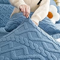 Vista 6 de Funda de almohada universal para sofá, 18 x 18 pulgadas, fundas de almohada resistentes al desgaste, funda de almohada elástica gruesa para sofá