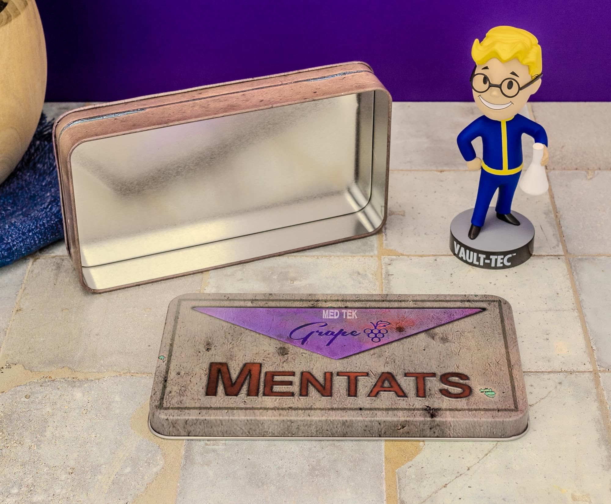 Toynk Fallout Mentats Boîte métallique Raisin