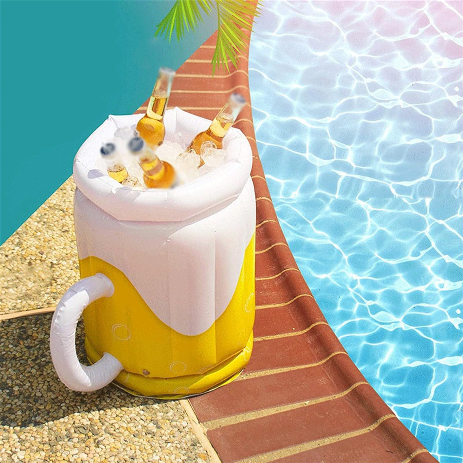 Eiskübel PCV aufblasbarer Bierkrug, Sommer, Obst, Getränke, kalte Bar, Outdoor, tragbar, Party, Bier, Wein, Champagner, Cocktail, Eiskübel, aufblasbarer Wassereimer Weinkühler & Sektkühler