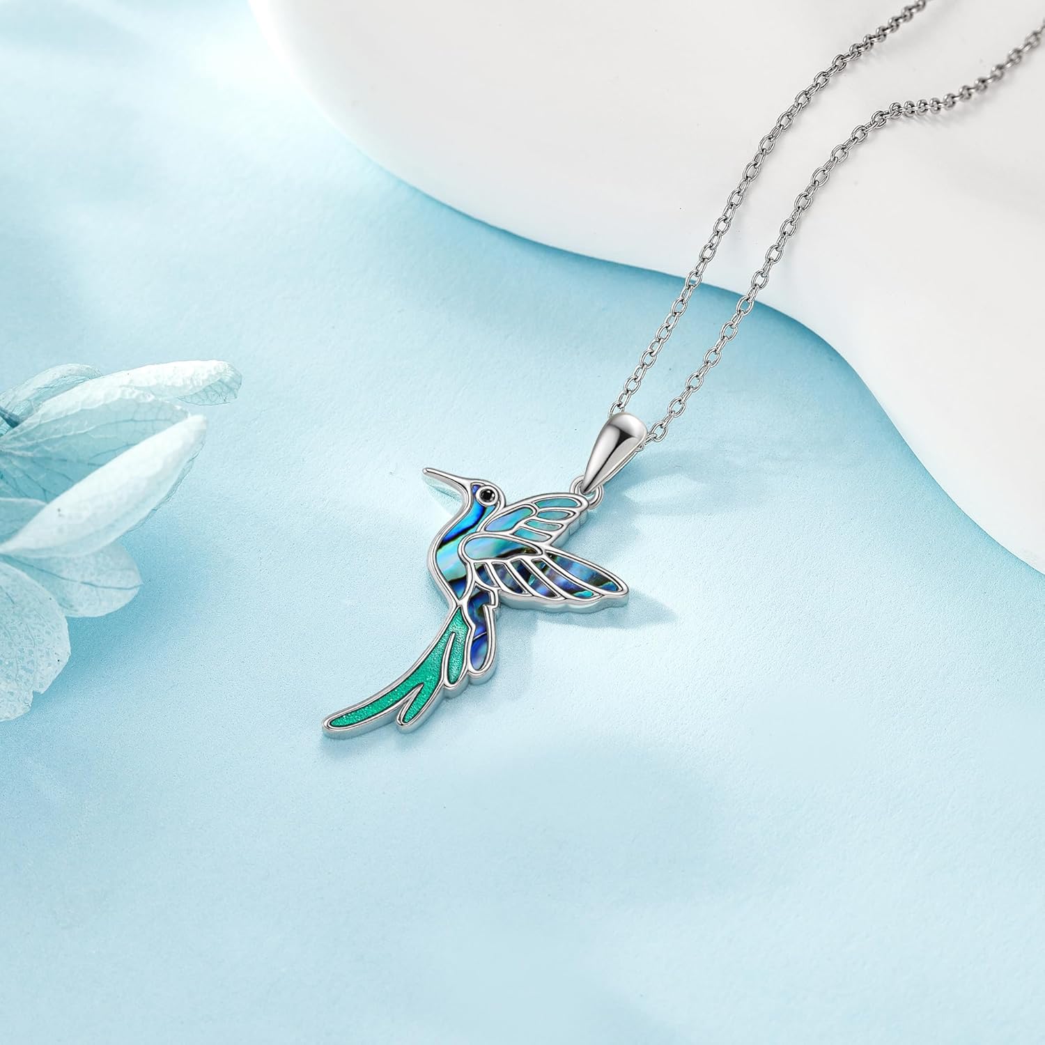 YAFEINI Heart Animal Necklace Sterling Silver Axolotl/Otter/Goat/Cow/Highland Cow/Ferret/Dolphin/Horse/Butterfly/Black Cat/Giraffe Pendant Necklace Heart Animal Jewelry for Women - Image 2