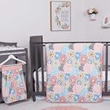 Waverly Blooms by Trend Lab 5 Piece Crib Bedding Set&comma; Nursery&comma; Pink