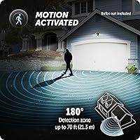 Vista 5 de Foco de luz de seguridad Heath Zenith, con sensor de movimiento, ángulo amplio