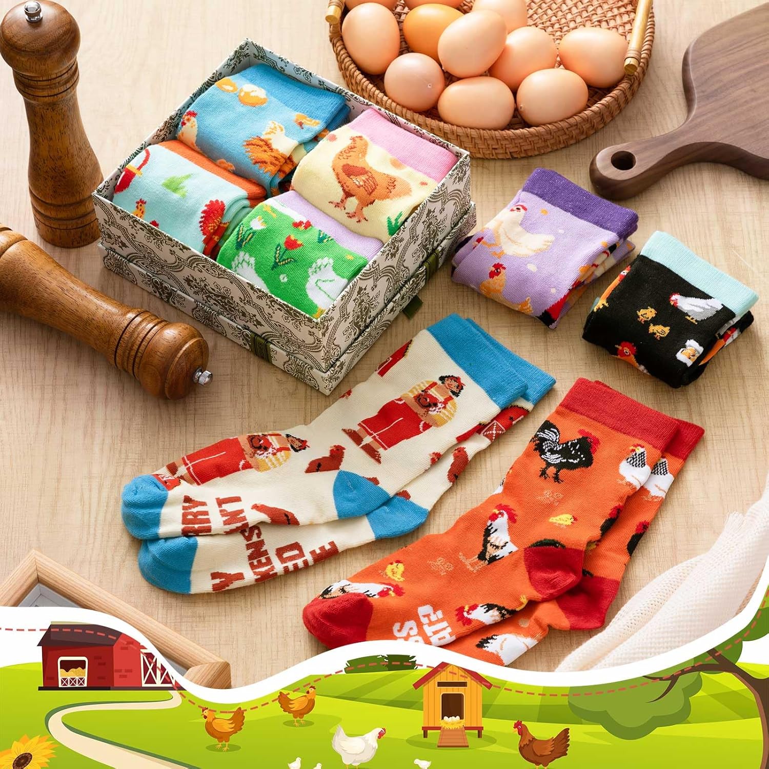 Haysandy 8 Pairs Women Funny Novelty Socks Gifts, March Womens History Month Gifts, Funny Novelty Socks with Saying on Bottom - Image 3