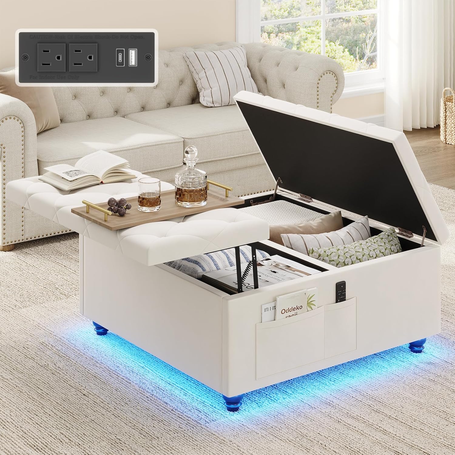 Large Ottoman with Storage,Ottoman Coffee Table with Kuwait Ubuy