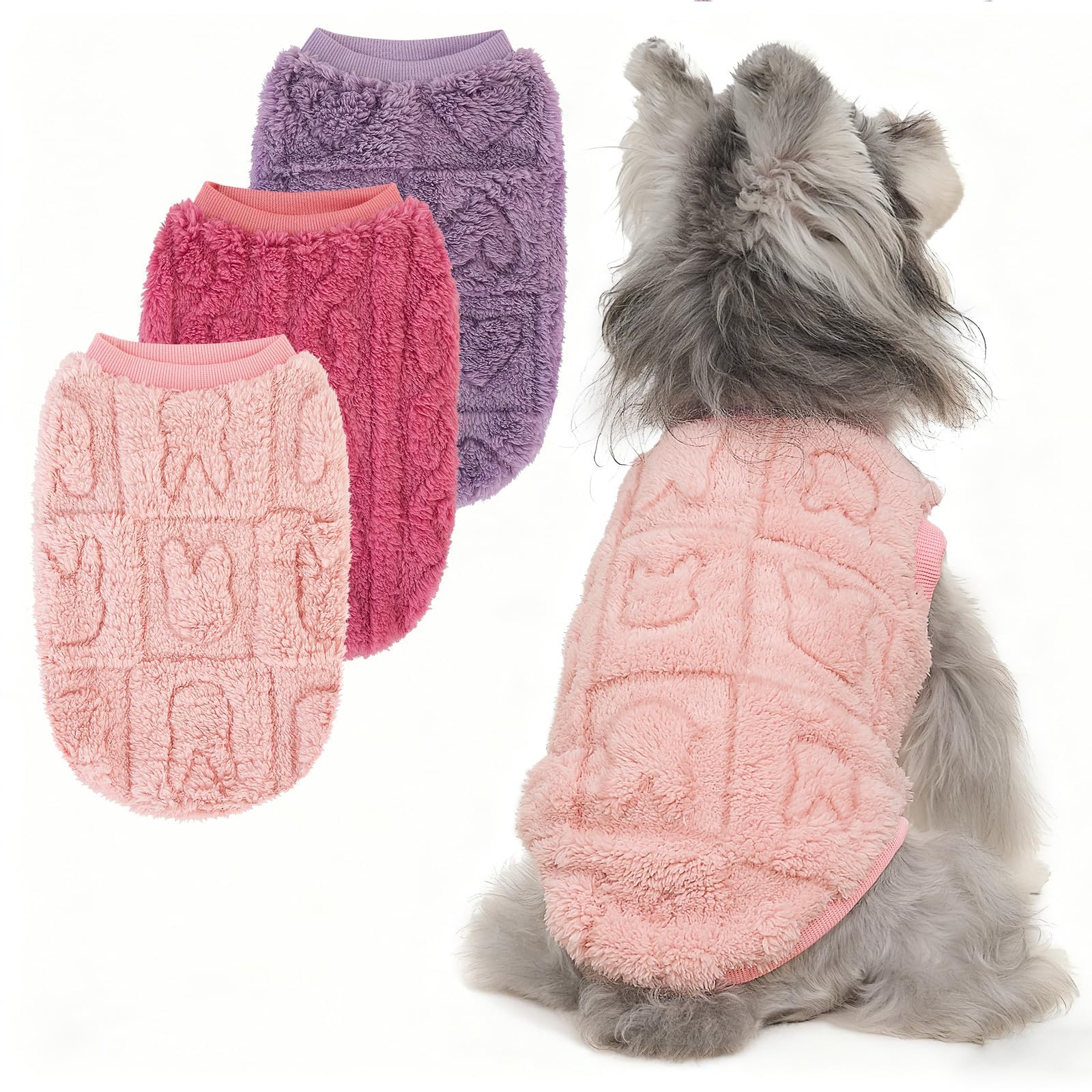 Pulls pour chien contre le froid vêtement polaire taille XS pour petits chiens tremblants