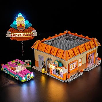 YEABRICKS LED Light for Lego-10352 ICONS The Simpsons: Krusty Burger Building Blocks Model (Building Set NOT Included)