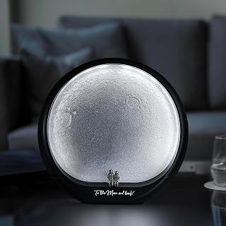 mamre Astronaut Couple Lunar Lamp Moon Light 3D Moon Rechargeable Night Light Gift Home Decor Lighting for Anniversary Birthday Valentine's Day Christmas