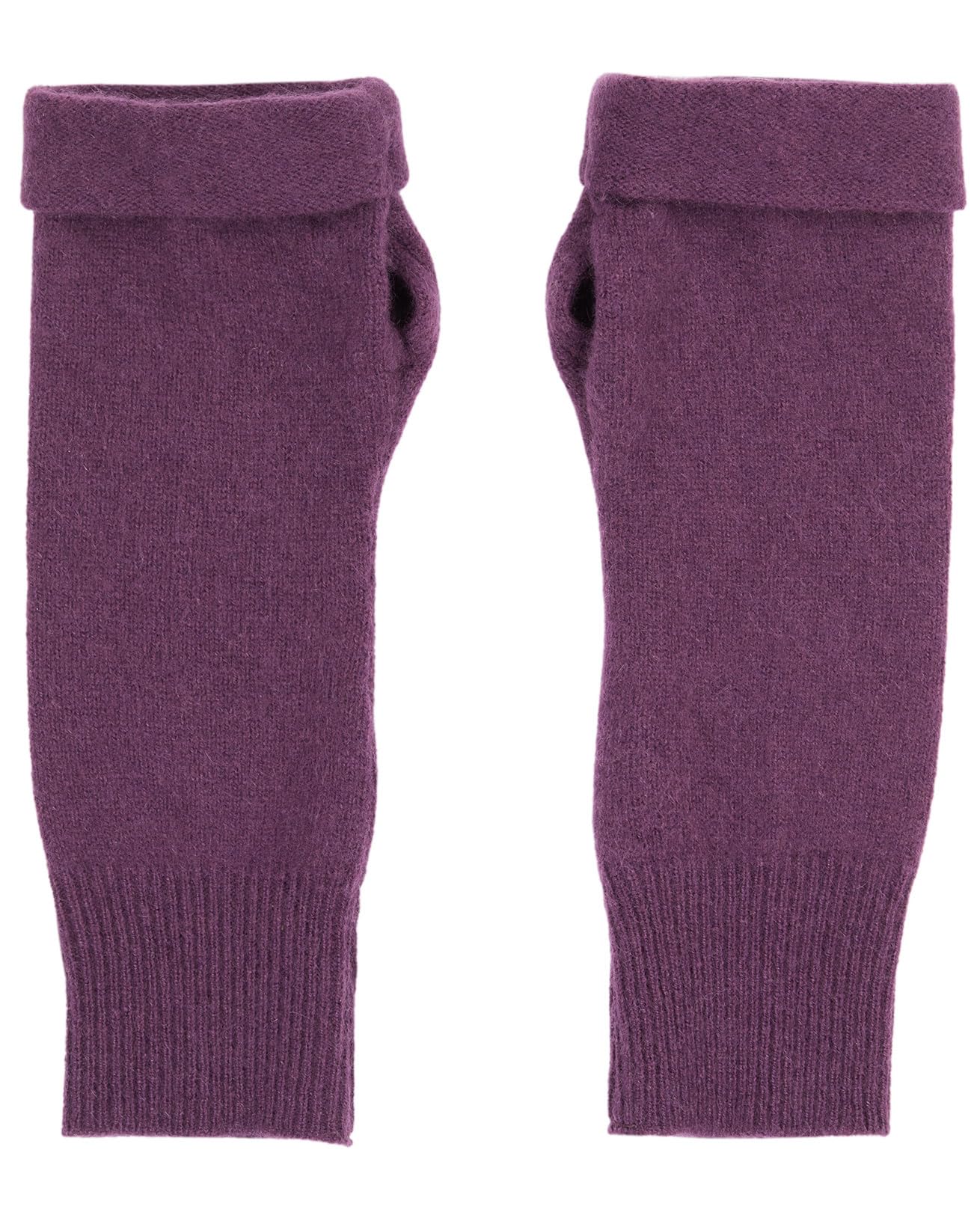 Turtle Doves 100% Recycled Cashmere Fingerless Gloves Mauve