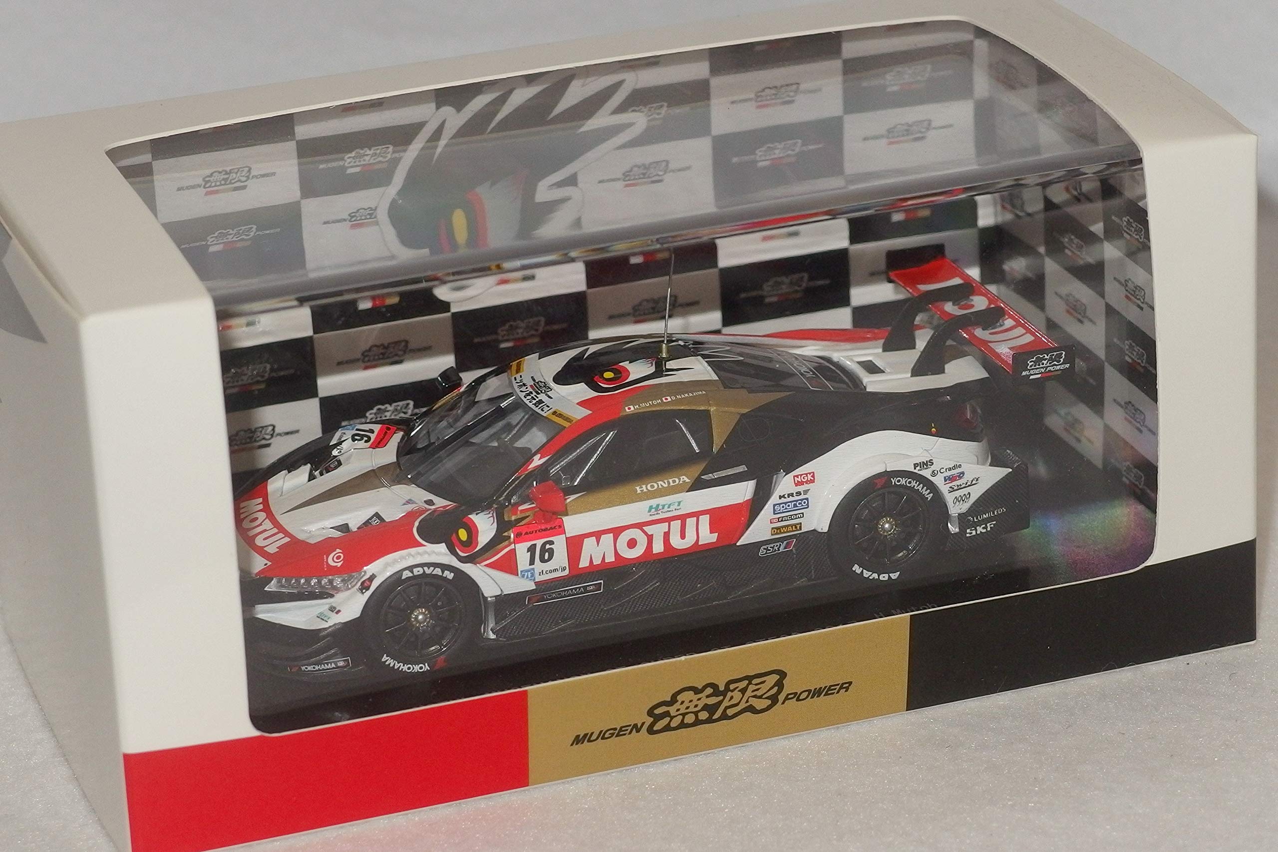 Amazon | 1/43 EBBRO エブロ MUGEN NSX-GT SUPER GT500 2017 Rd.1 #16