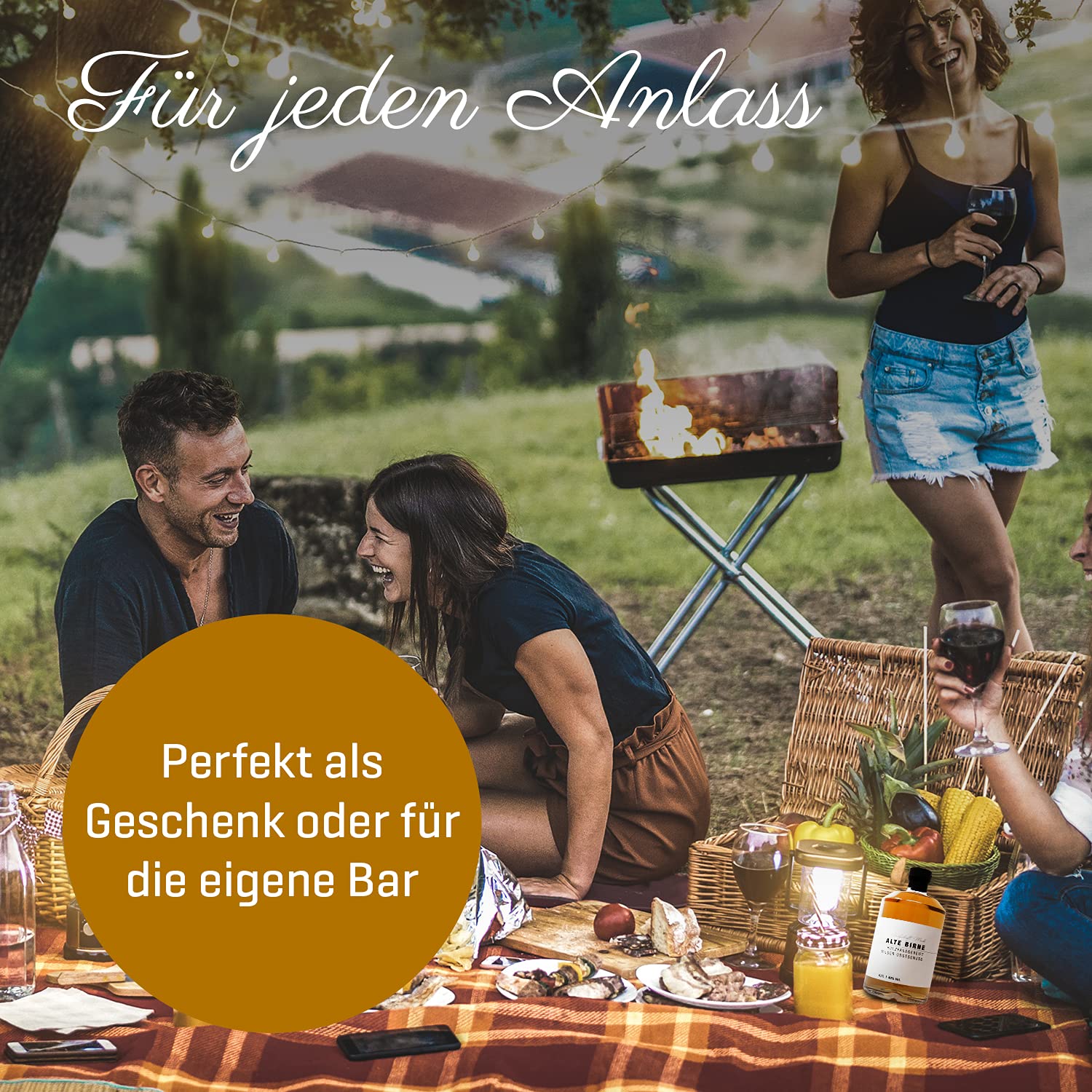 Grafschaft Mark Alte Marille Schnaps Geschenkset | 1x 0,7 L & 2x 0,02 L | 40% Alkohol | edle Holzbox mit Marillenbrand, Birnenbrand, Haselnussbrand | Obstler im Holzfass gelagert | Schnaps Geschenk