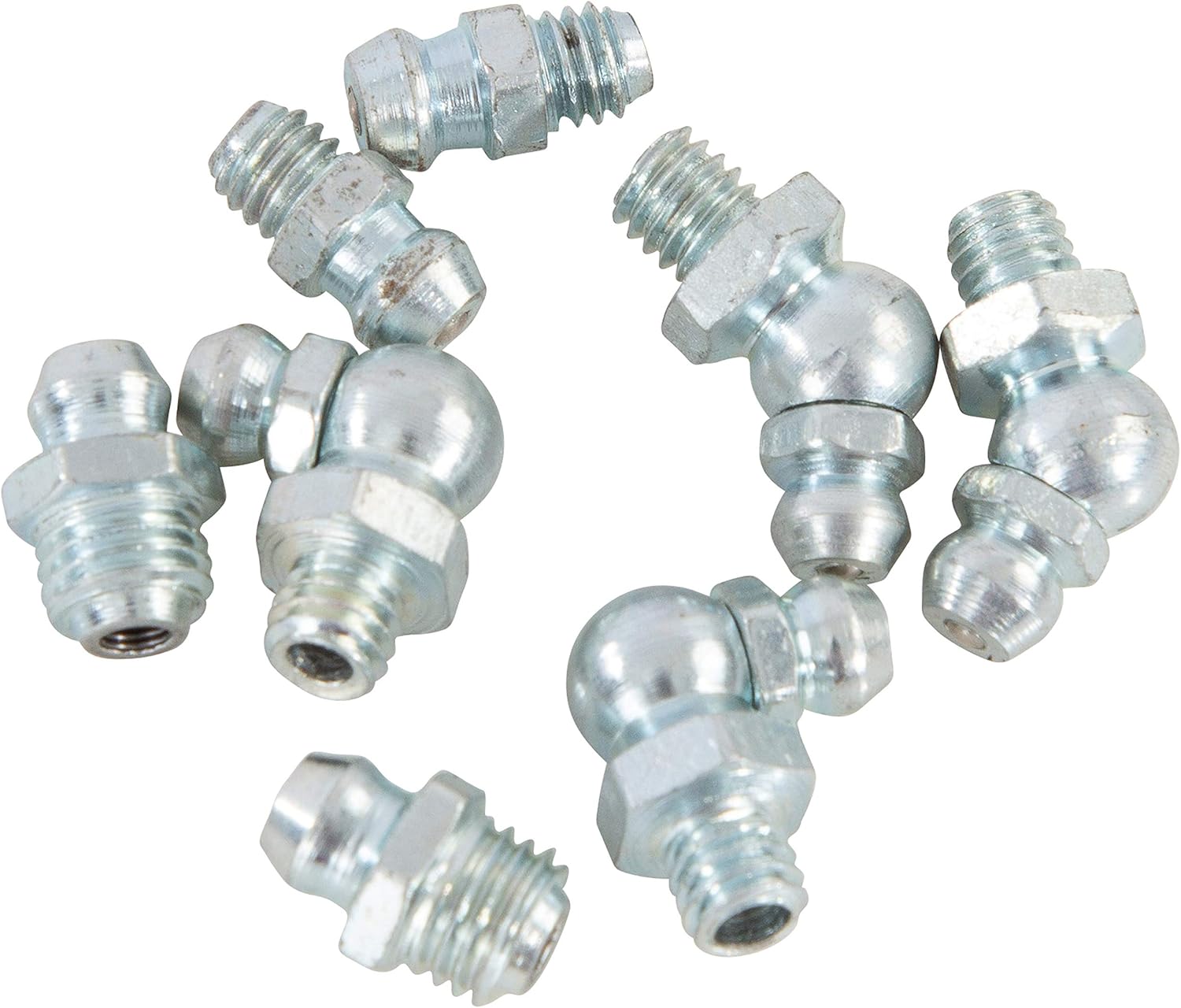 OEMTOOLS 25716 8 Piece Metric Grease Fittings, Prevents Dust Buildup, Stainless Steel