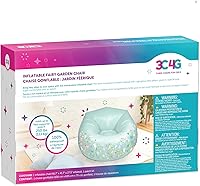 Vista 3 de Make It Real 3C4G: Silla inflable de jardín de hadas, silla inflable cómoda y portátil, perfecta para exteriores e interiores, preadolescentes