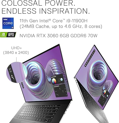 Vista 3 de Dell XPS 17 9710, portátil con pantalla táctil UHD+ de 17 pulgadas - Intel Core i9-11900H, 32GB DDR4 RAM, 1TB SSD, NVIDIA GeForce RTX 3060 6GB