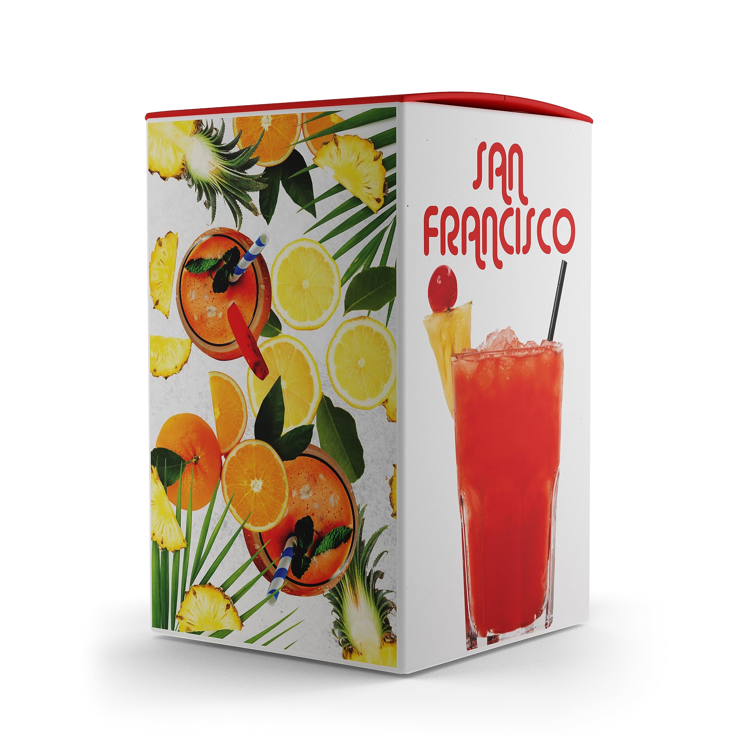 Concentrado Cóctel San Francisco Bag in Box 10 Kg (9L) Sin Alcohol que rinde 45L o más de 150 vasos Diluído en Agua y Hielo. Cocktail Más Rentable y Rápido en Menos Espacio. Por Destilerías Riojanas