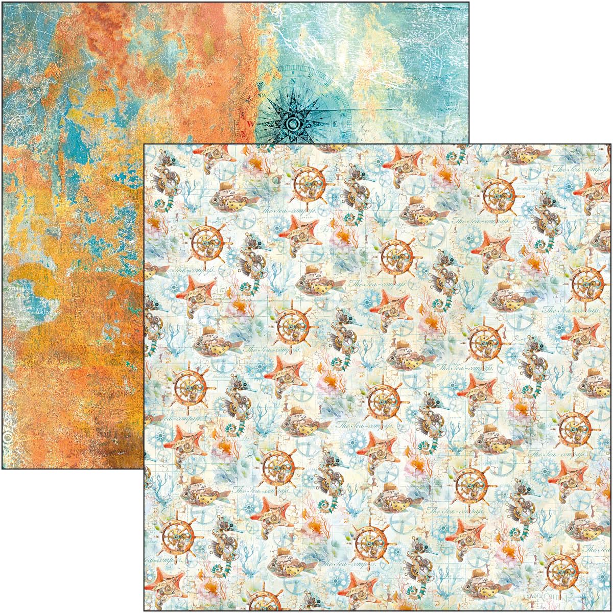 Ciao Bella Coaral Reef 12"x12" Patterns Pad - Image 4