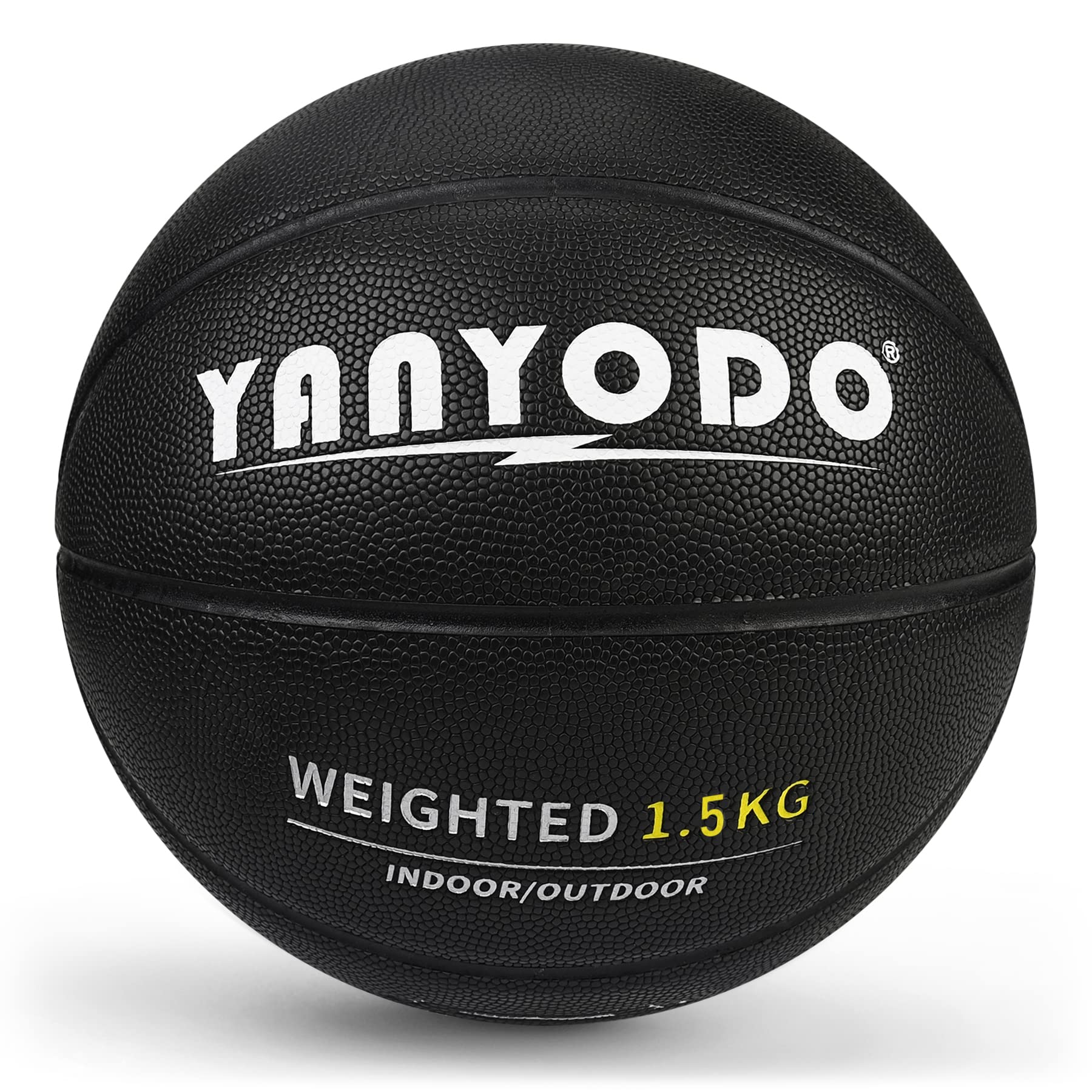 バスケットボール ７号 ヘビーボール バスケ ウエイトボール レーニング 練習用 屋外・屋内用 大人・高学生・大学生用 ブラック 表面の肌触りがよく 滑りにくいです PU 皮革 1.5kg