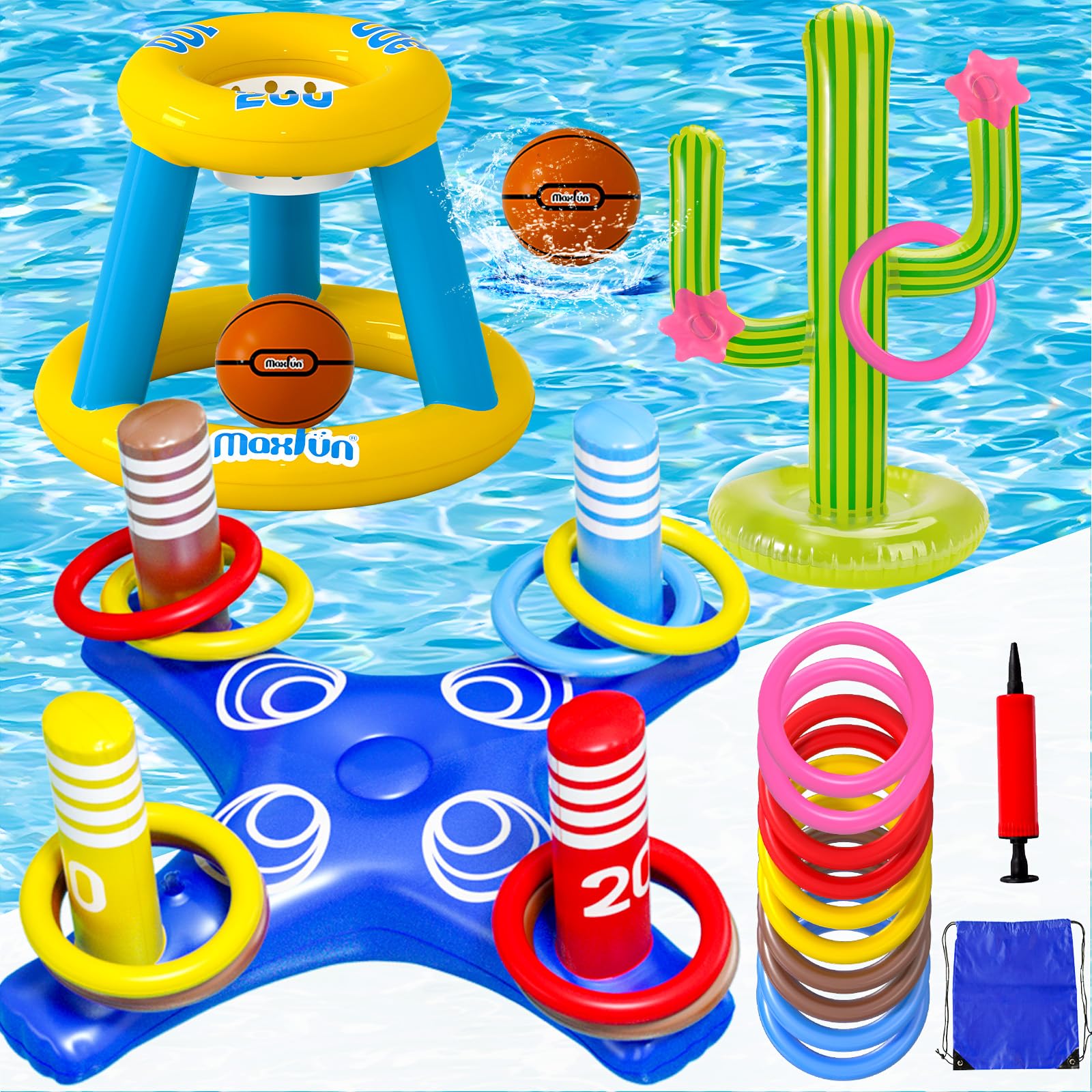 Photo 1 of Max Fun 3-in-1 Pool Games Set